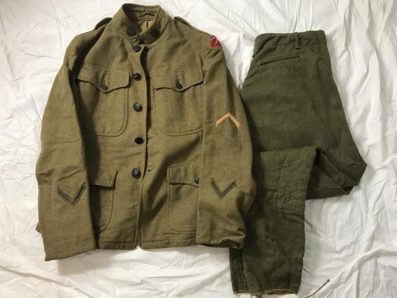 WW1 U.S. M1917 TUNIC & TROUSERS (NAMED) (78TH DIVISION)