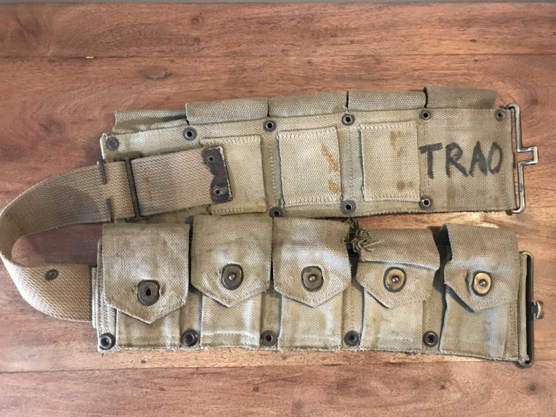 WW2 U.S. M1923 M1 GARAND AMMO BELT