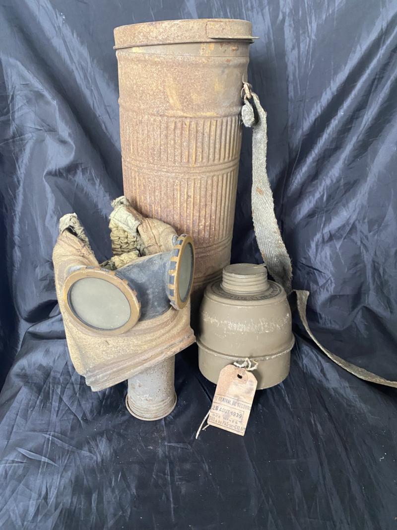 Chase Militaria | WW2 FRENCH CIVILIAN TC 38 GAS MASK