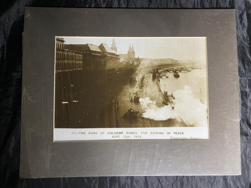 THE GUNS OF COLOGNE SIGNAL THE SIGNING OF PEACE