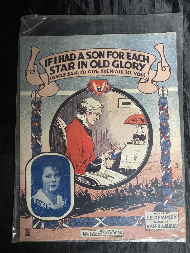 IF I HAD A SON FOR EACH STAR IN OLD GLORY SONG SHEET