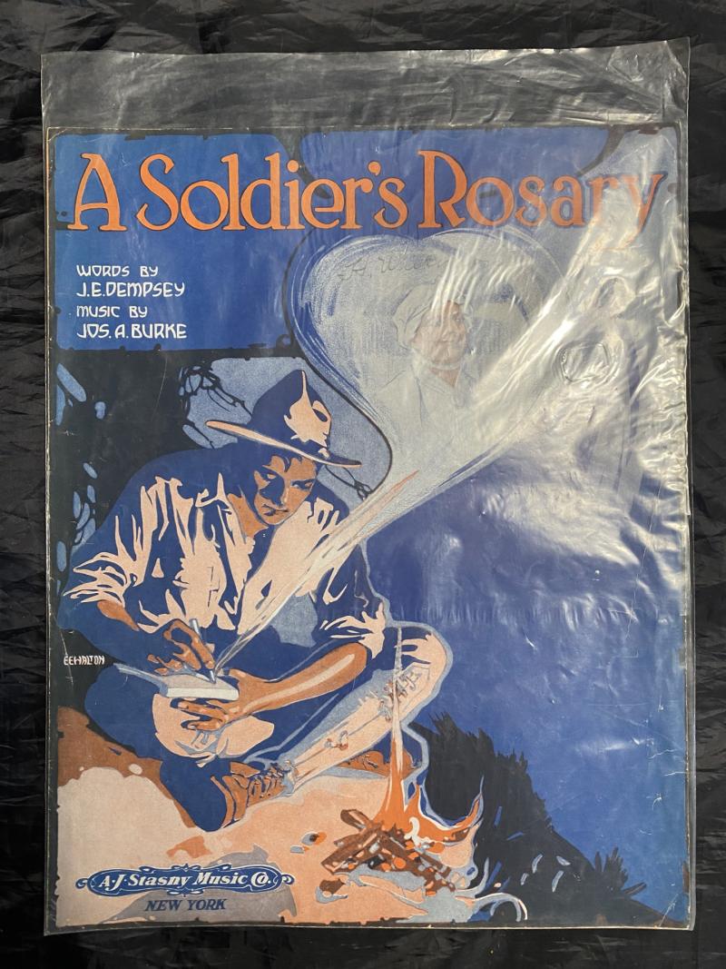 A SOLDIER'S ROSARY SONG SHEET
