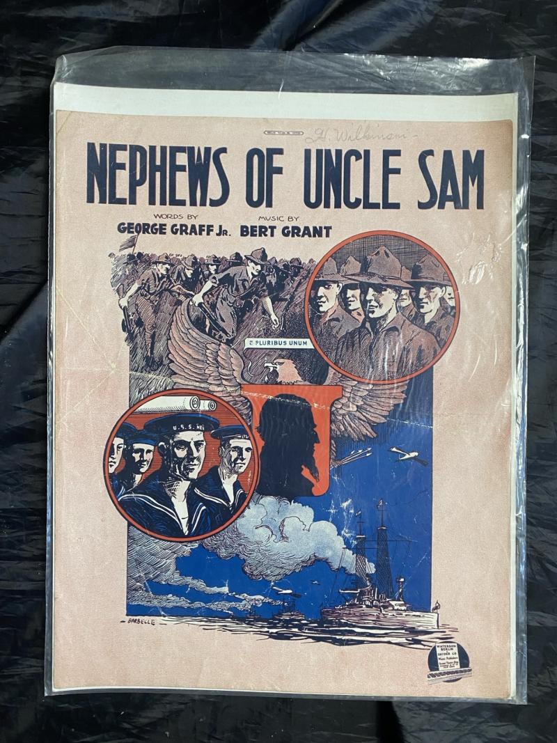 Chase Militaria | NEPHEWS OF UNCLE SAM SONG SHEET