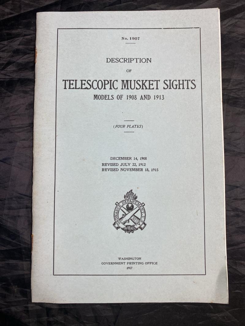 NO.1957 DESCRIPTION OF TELESCOPIC MUSKET SIGHTS
