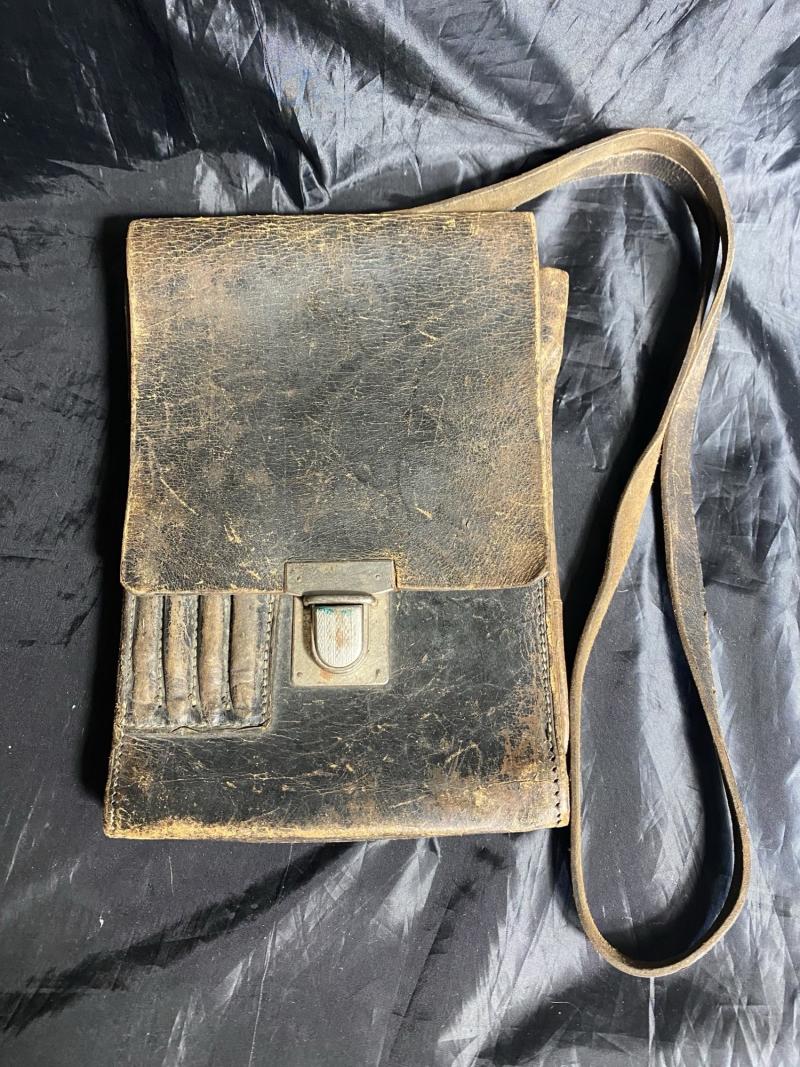 GERMAN LEATHER MAP CASE