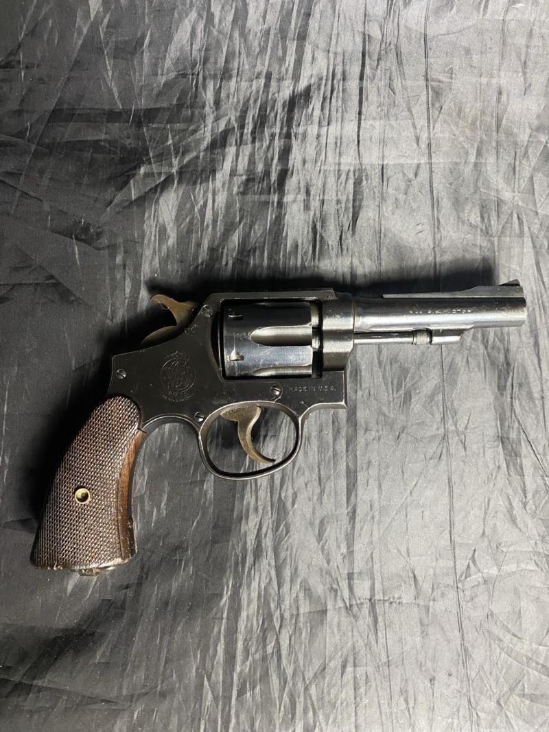 DEACTIVATED SMITH & WESSON .38 VICTORY MODEL REVOLVER (UK DEACTIVATION)