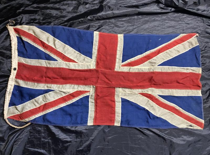 WW1 1914 BRITISH UNION JACK FLAG (MARKED)