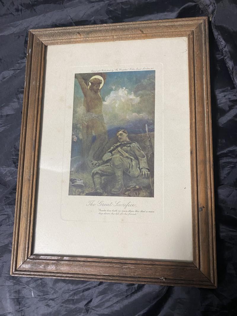 A FRAMED PRINT OF 