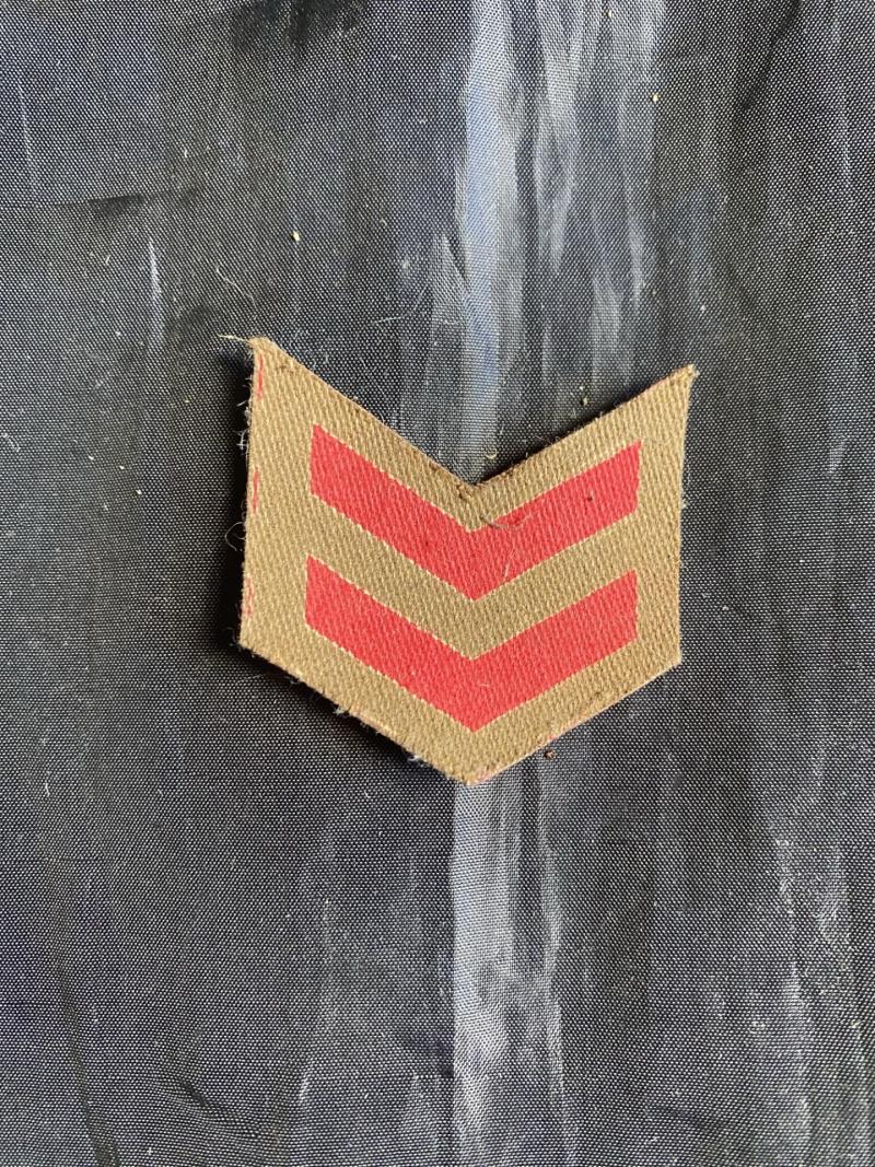 WW2 BRITISH OVERSEAS CHEVRON PATCH
