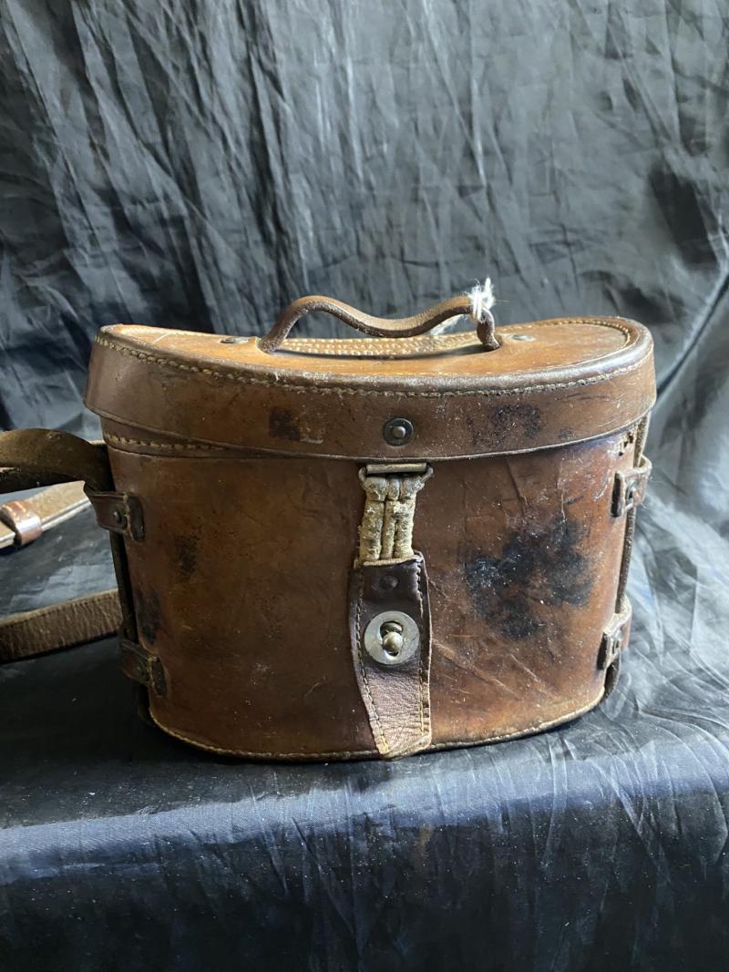 WW1 BRITISH 1914 DATED JB BROOKS CASE NO.3 PRISMATIC BINOCULAR LEATHER CASE