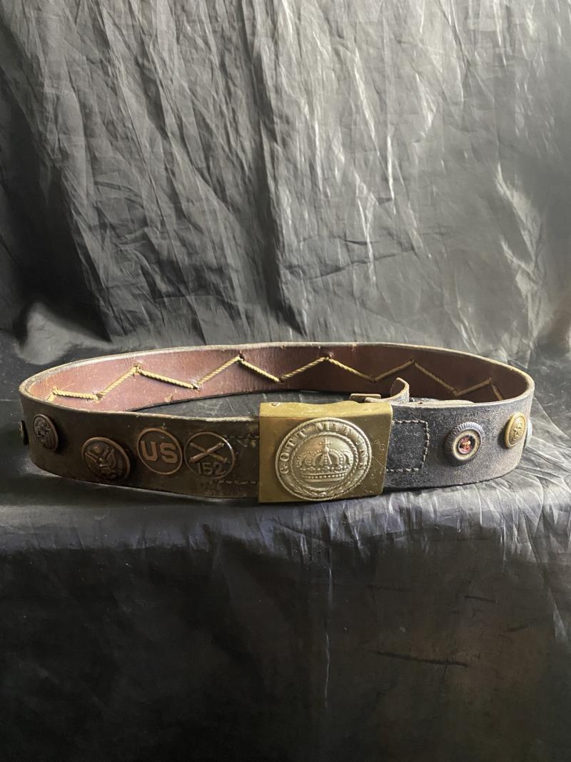 WW1 GERMAN ARMY HATE/SOUVENIR BELT