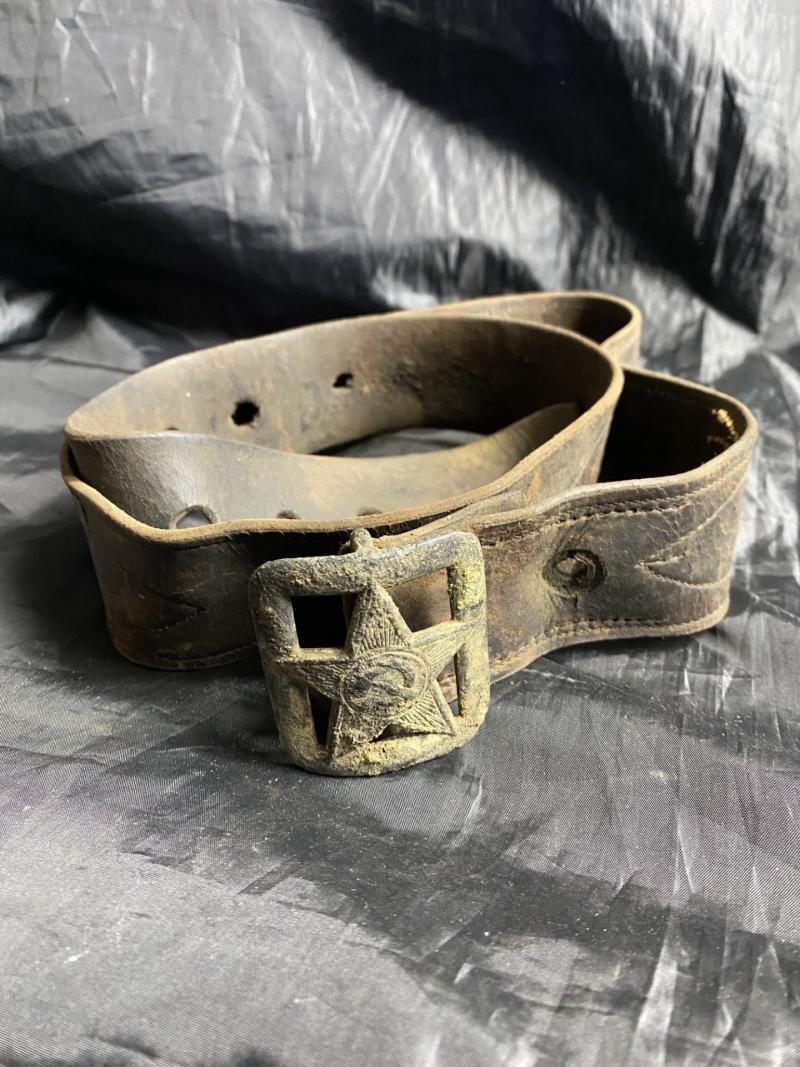 WW2 RUSSIAN/SOVIET RED ARMY RKKA OFFICER BELT