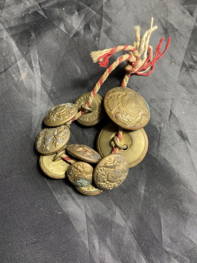 10 X BRASS BUTTONS