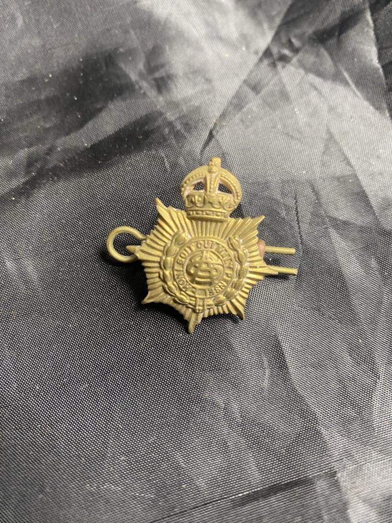 WW1 BRITISH ARMY SERVICE CORPS CAP BADGE