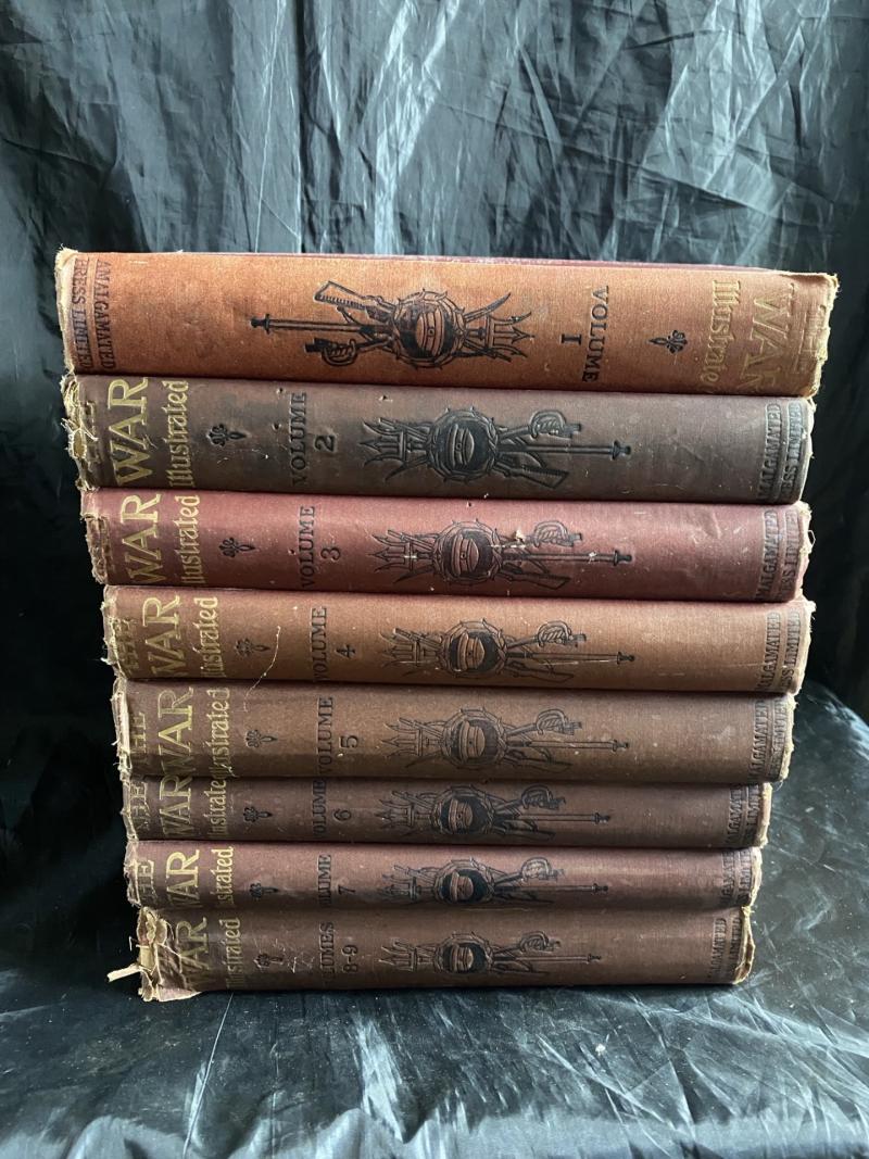 THE WAR ILLUSTRATED VOLUMES 1-9 BOOKS