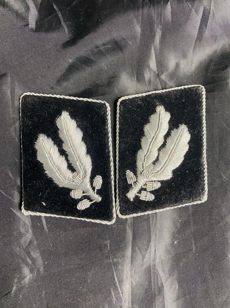 REPRODUCTION WAFFEN-SS OBERFUHRER COLLAR TABS