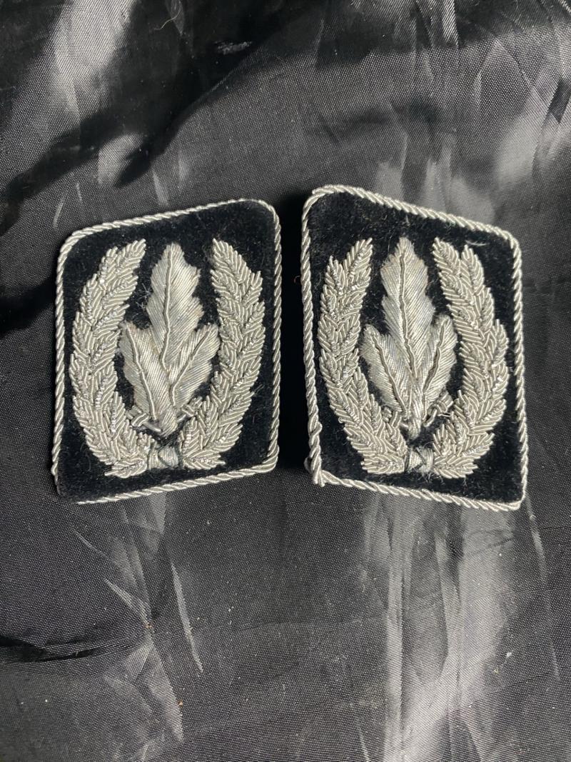 REPRODUCTION SS REICHSFUHRER HIMMLER COLLAR TABS