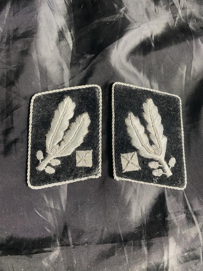 REPRODUCTION SS-OBERGRUPPENFUHRER COLLAR TABS