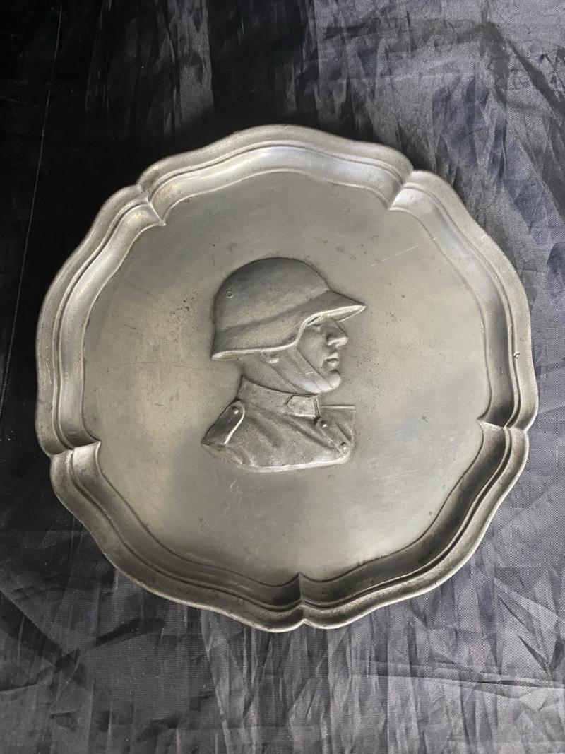 WW2 SWISS GERMAN GRENZSCHUTZ SILVER PLATE