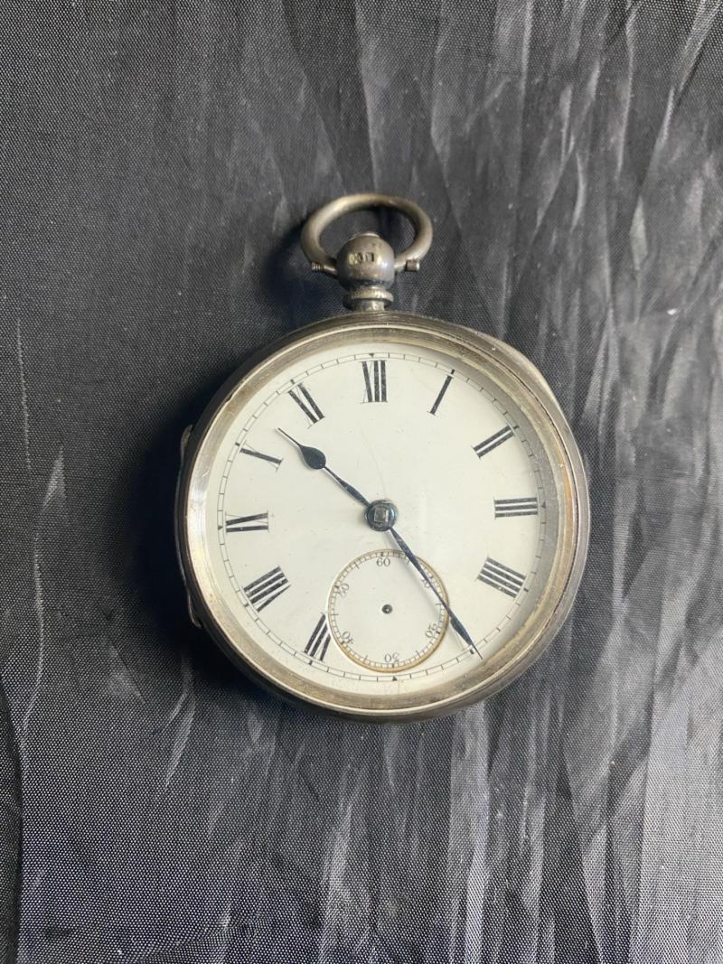 WW1 THOS SAVAGE SILVER POCKET WATCH