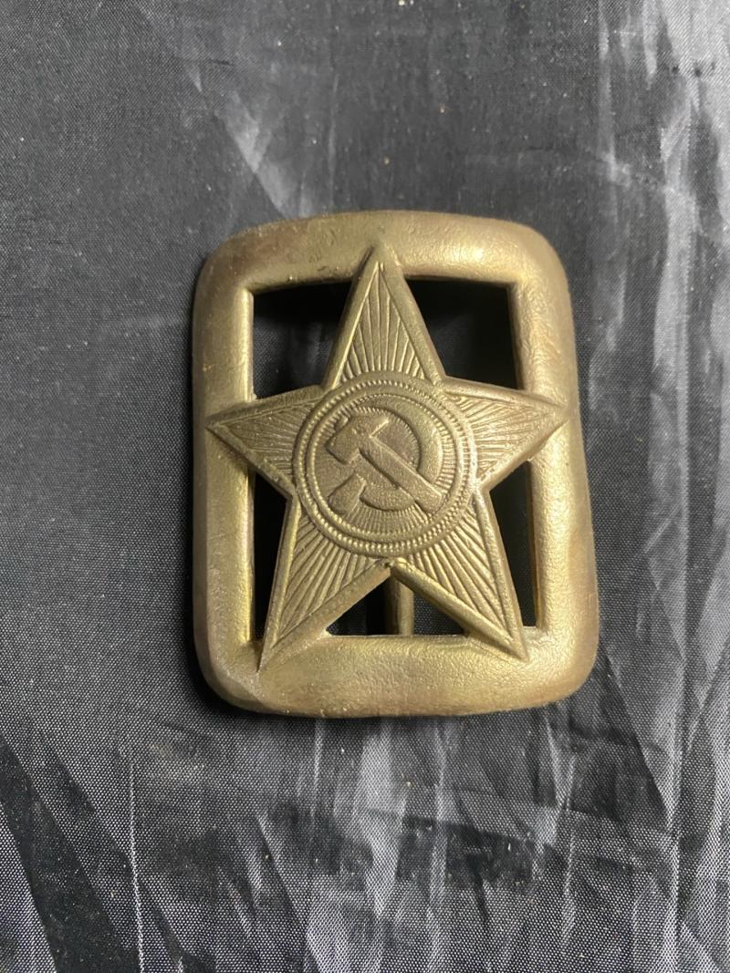 WW2 SOVIET ARMY RKKA BRASS BUCKLE