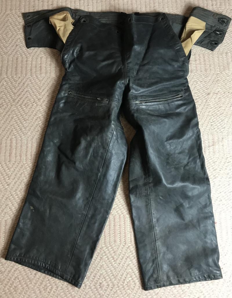 Chase Militaria | WW2 GERMAN KRIEGSMARINE U-BOAT LEATHER DECK TROUSERS