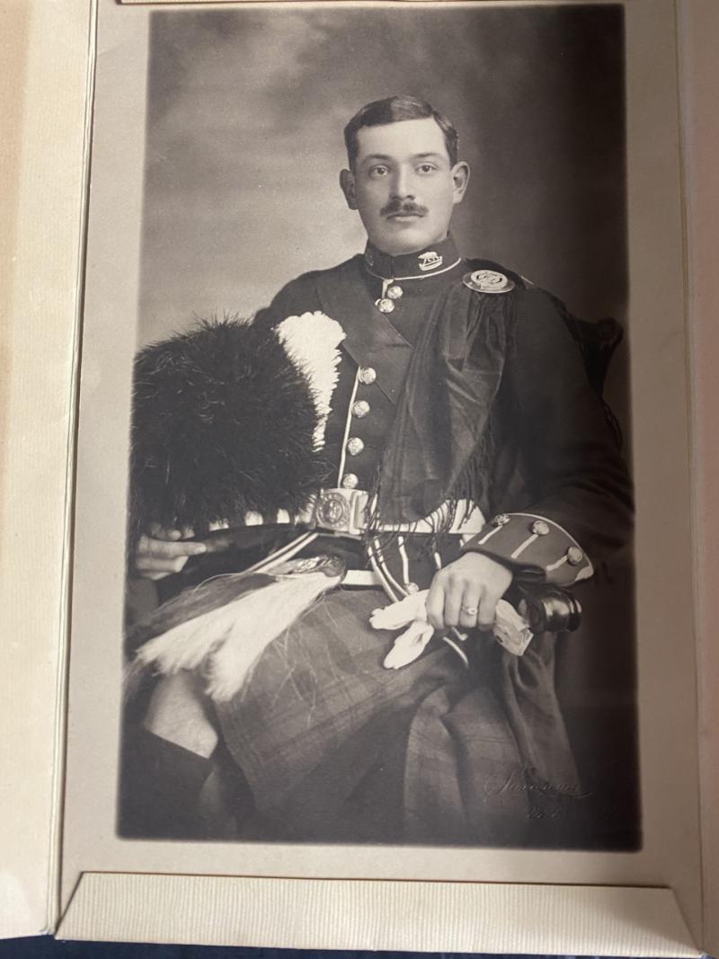 WW1 PICTURE OF A SCOTTISH SOLDIER (SIGNED)