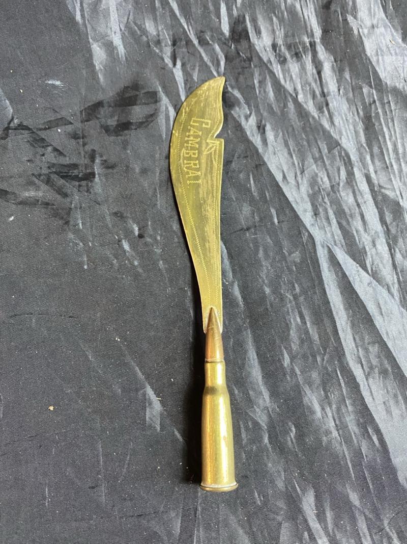 WW1 TRENCH ART LETTER OPENER