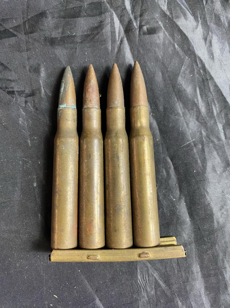 4 X 7.92 INERT ROUNDS ON CLIP