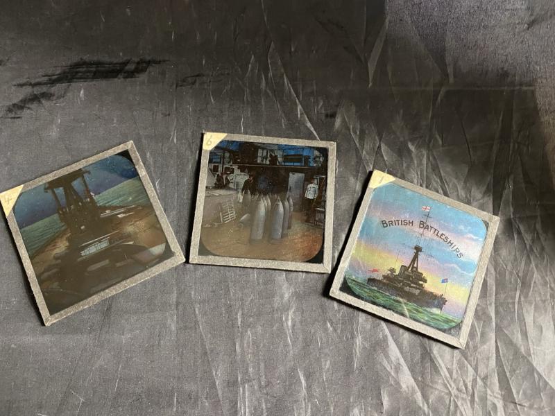 3 X BRITISH MILITARY STAINLES GLASS PICTURES