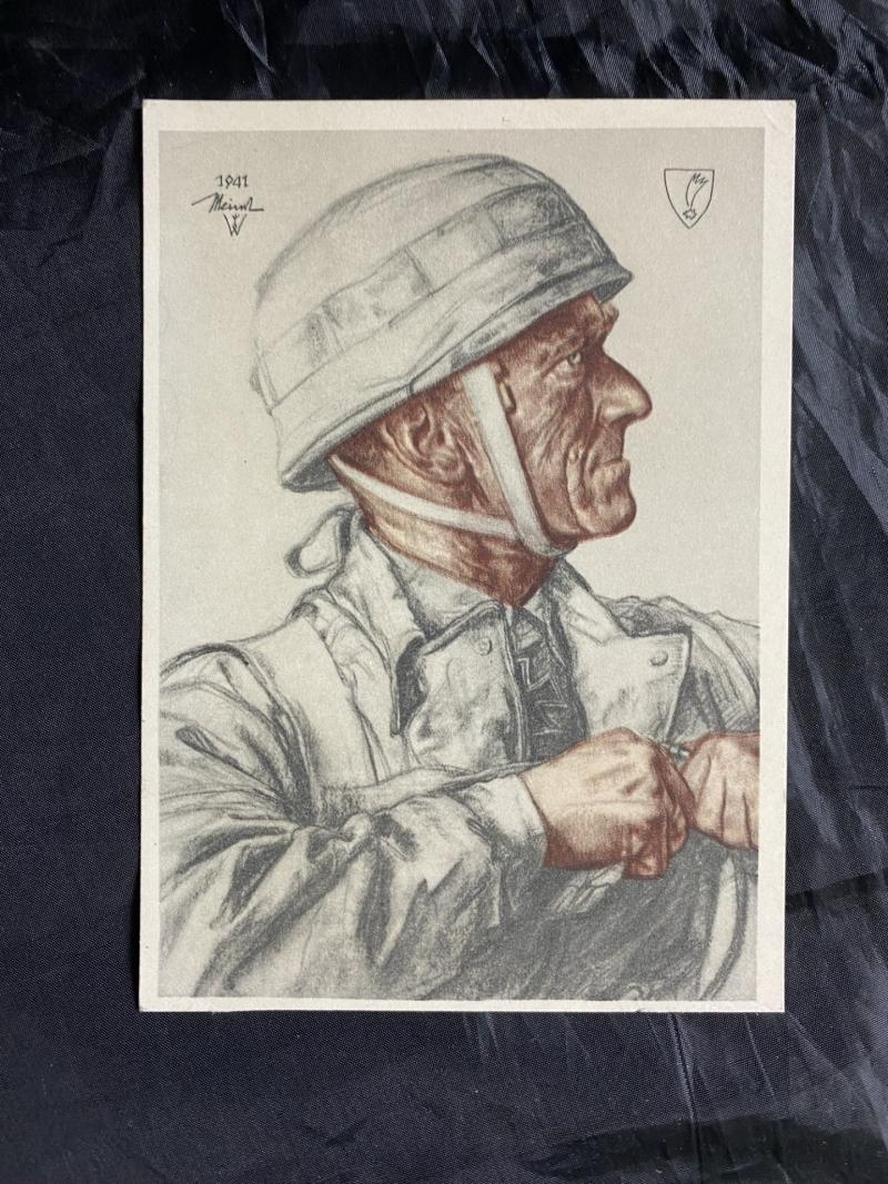 WW2 GERMAN FALLSCHIRMJAGER POSTCARD