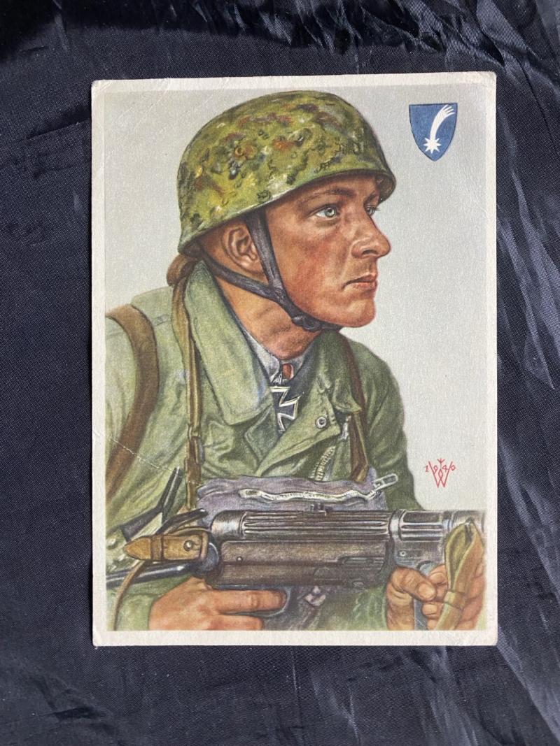 WW2 GERMAN FALLSCHIRMJAGER POSTCARD