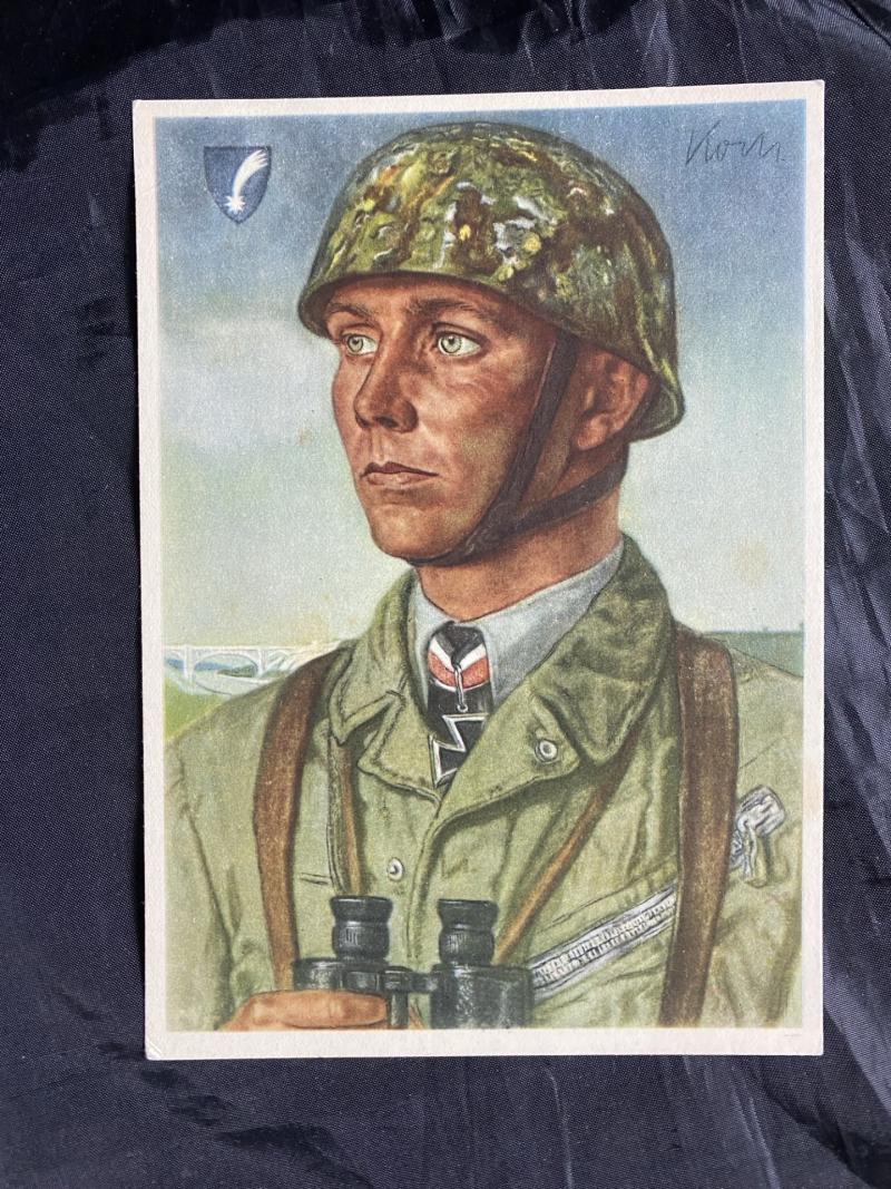 WW2 GERMAN FALLSCHIRMJAGER POSTCARD