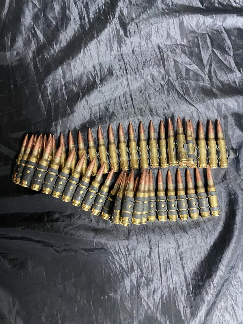 50 X 7.62MM INERT ROUNDS WITH LINK