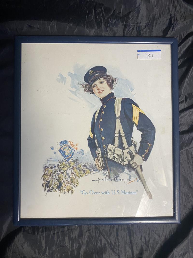 PRINT OF FAMOUS US MARINE RECRUITMENT POSTER