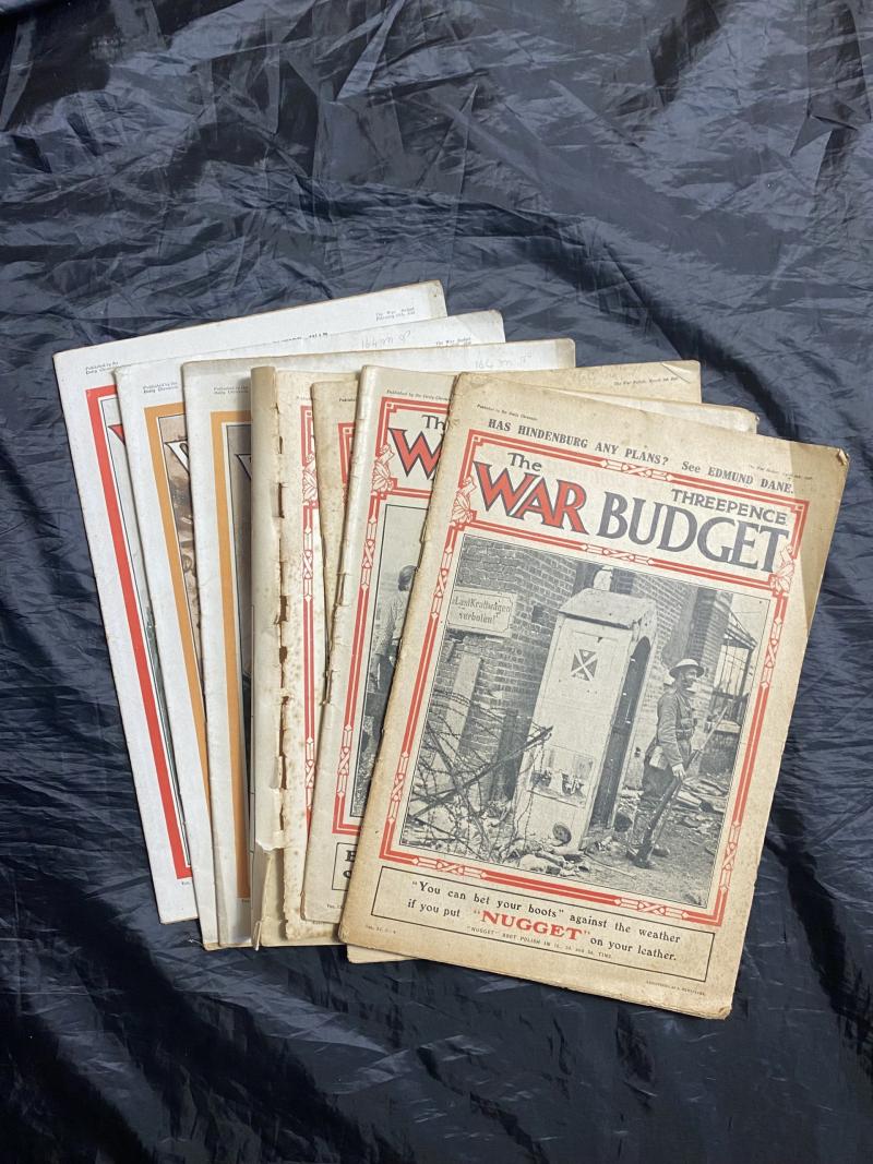 7 X WW1 THE WAR BUDGET MAGAZINES