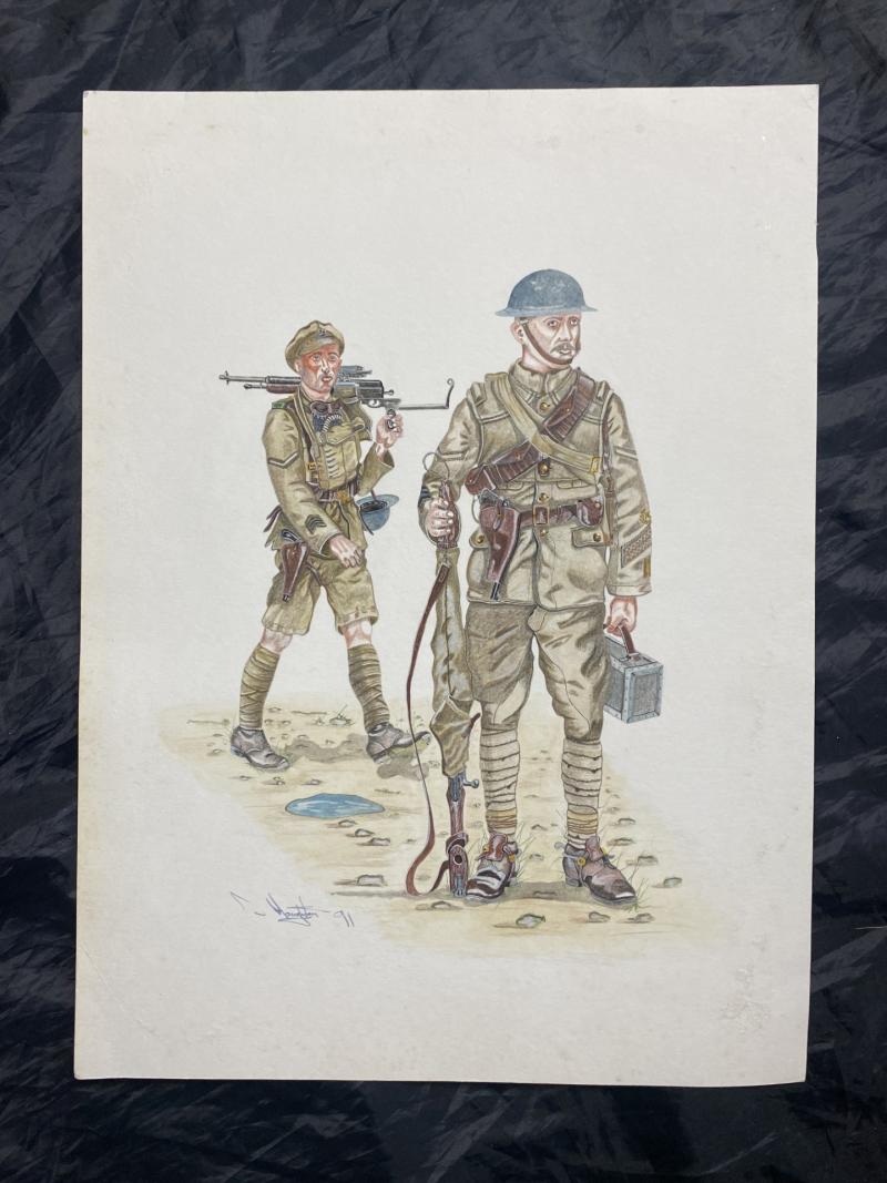 ILLUSTRATION OF A BRITISH HOTCHKISS GUNNERS