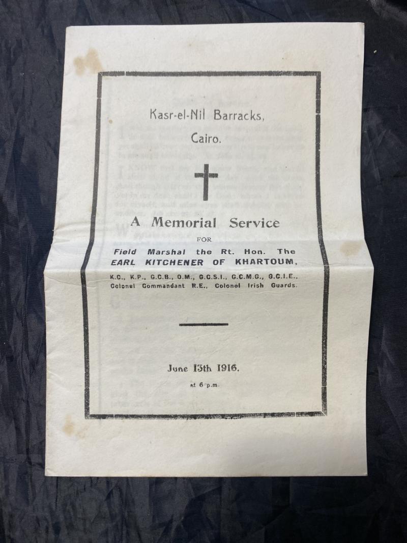 WW1 KASR-EL-NIL BARRACKS CAIRO MEMORIAL SERVICE