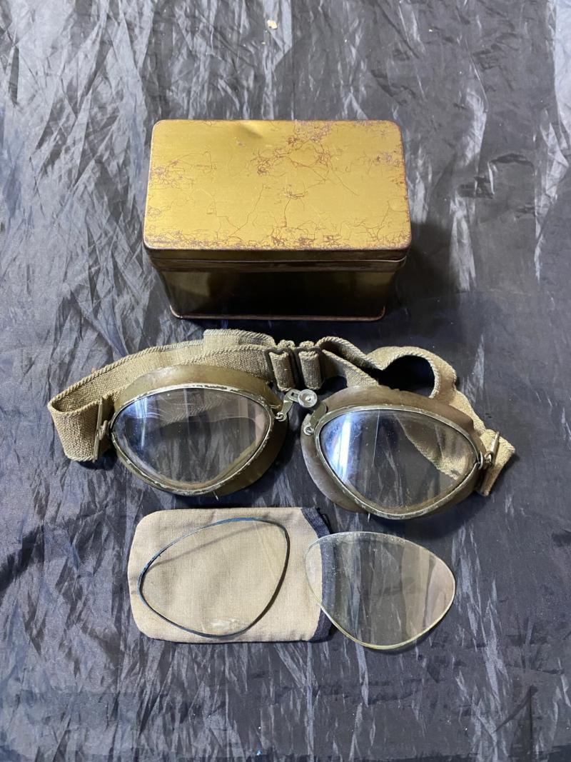 WW2 GERMAN LUFTWAFFE MODEL 306 PILOTS FLYING GOGGLES