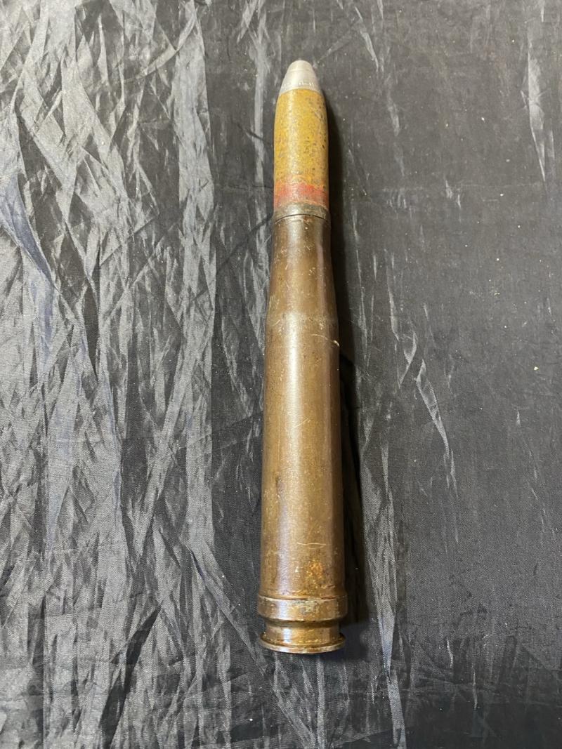 WW2 GERMAN 20MM UNSTRUCK CANNON ROUND (INERT)