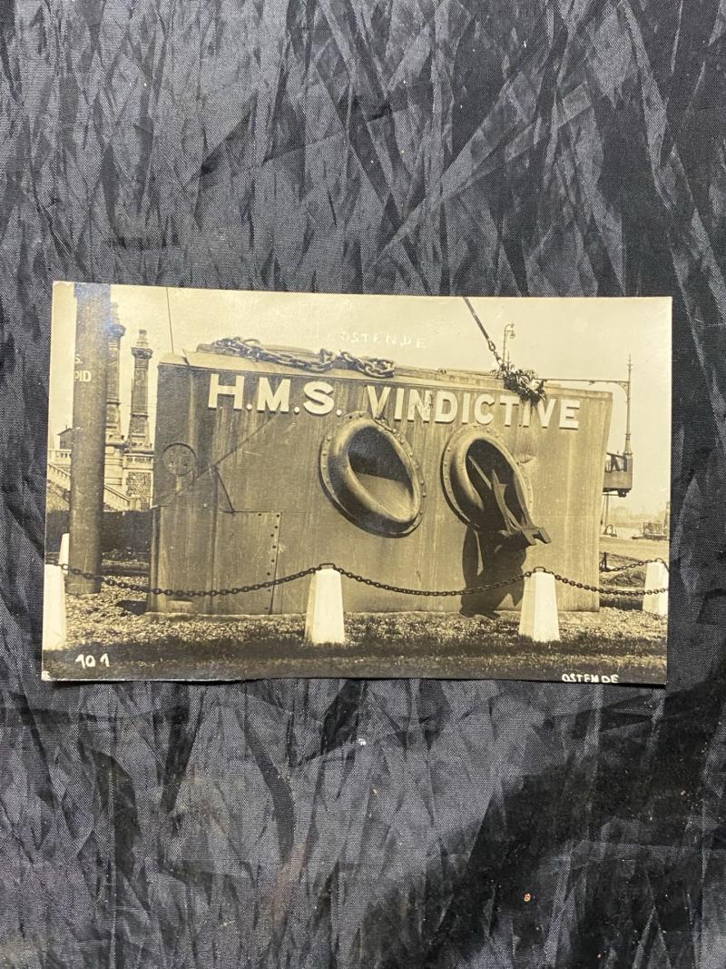 H.M.S VINDICTIVE POSTCARD