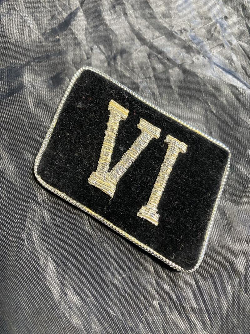 REPRODUCTION WW2 GERMAN SS VI COLLAR TAB