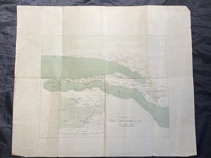 SKETCH OF THE DARDANELLES WITH INSER MAP