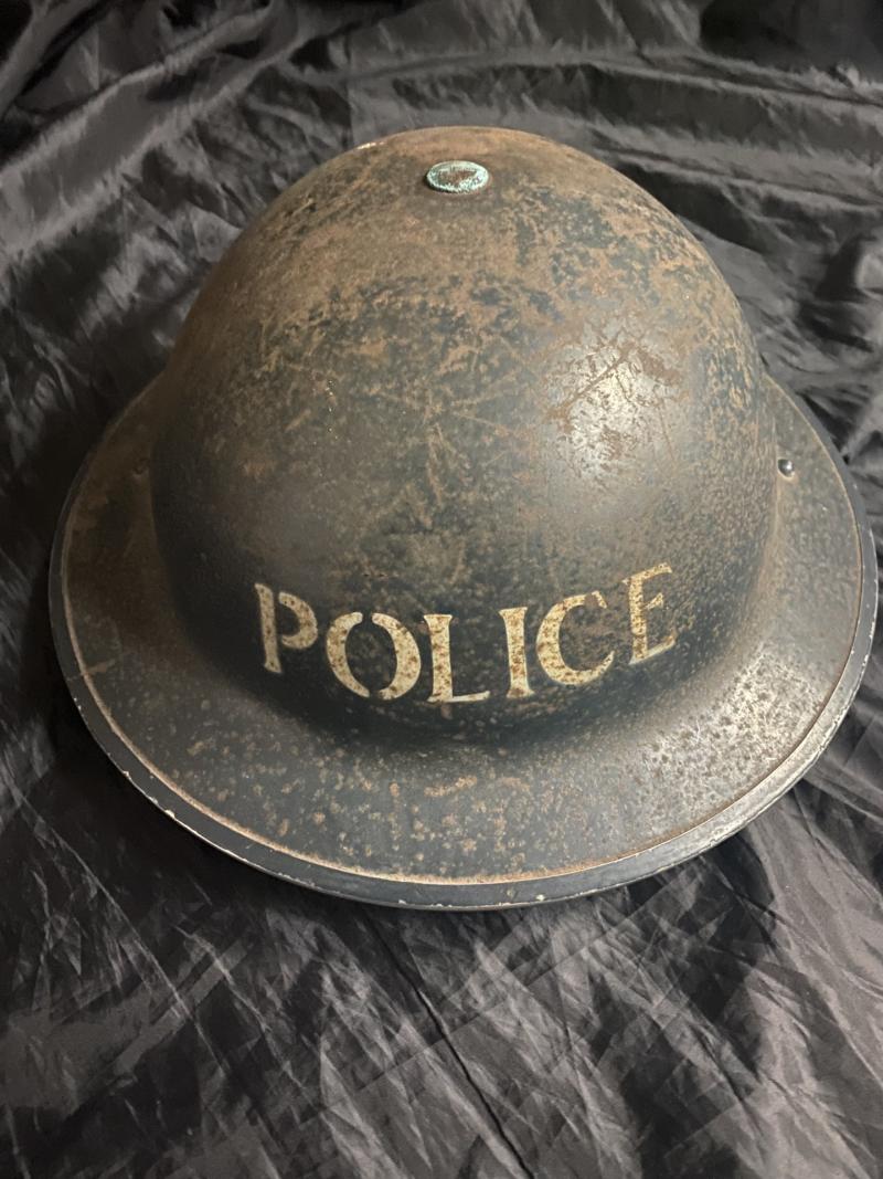 WW2 BRITISH POLICE HELMET