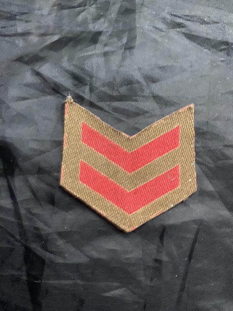 WW2 BRITISH OVERSEAS CHEVRON PATCH