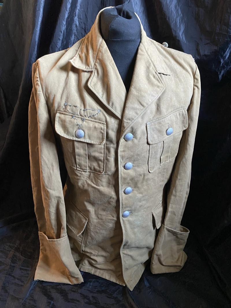 WW2 GERMAN LUFTWAFFE TROPICAL TUNIC