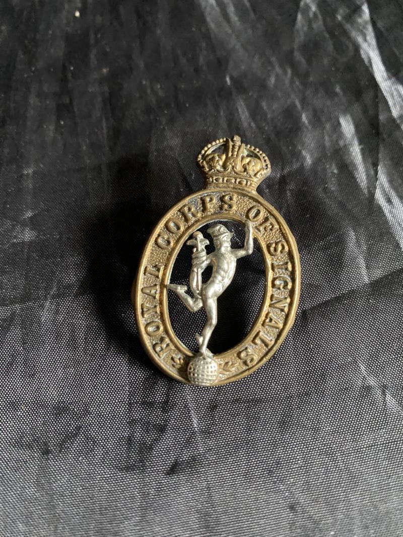 ROYAL SIGNAL CORPS COLLAR BADGE