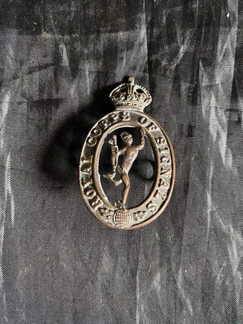 ROYAL SIGNAL CORPS COLLAR BADGE