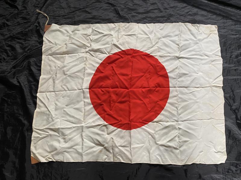 WW2 JAPANESE SILK RED RISING SUN FLAG