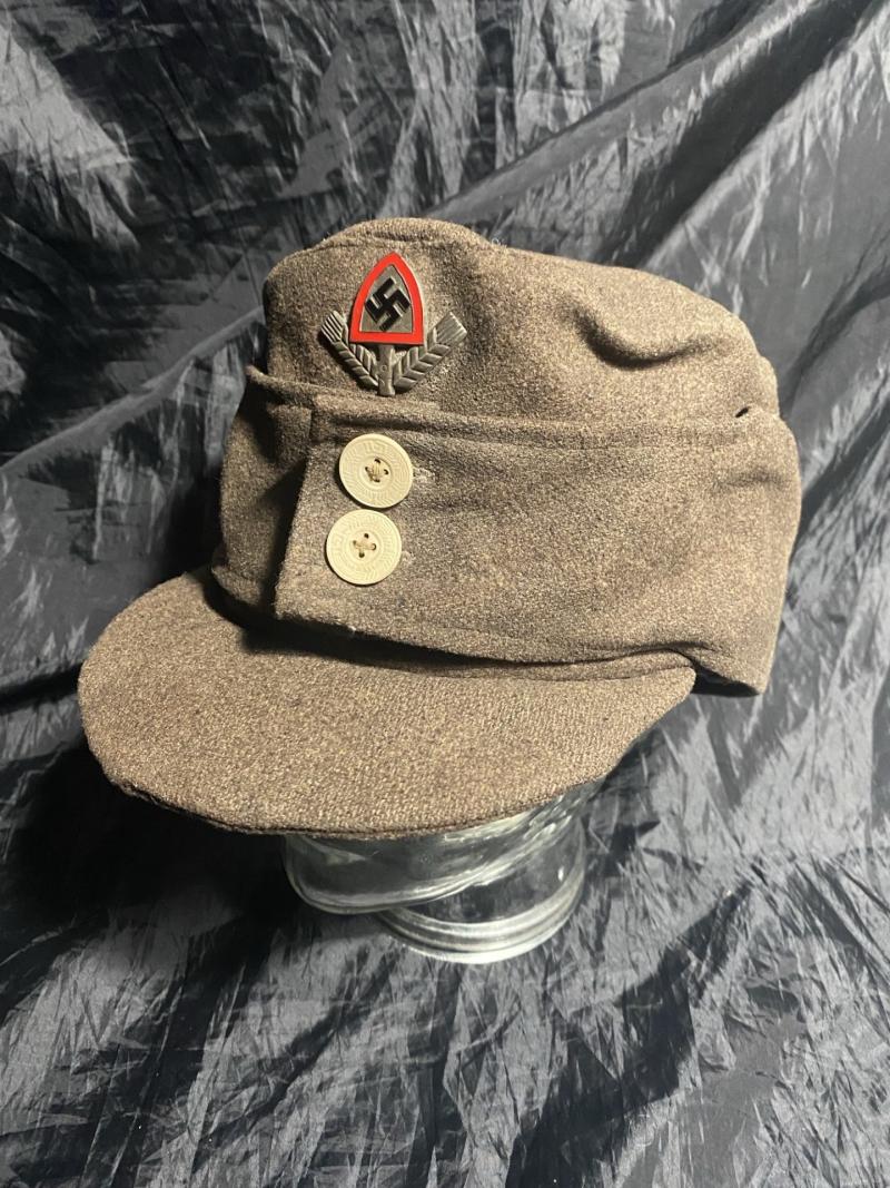 WW2 GERMAN RAD M43 CAP (NAMED)